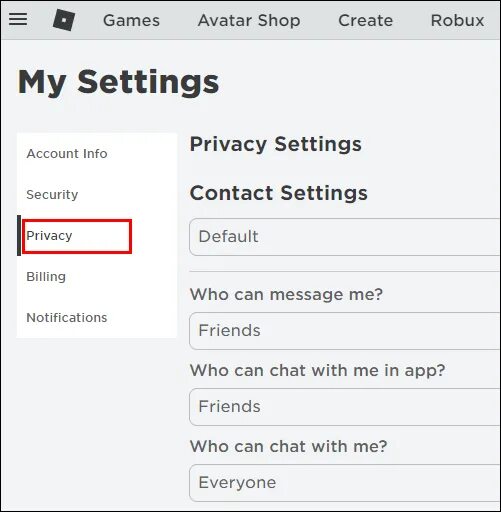 Disable chat