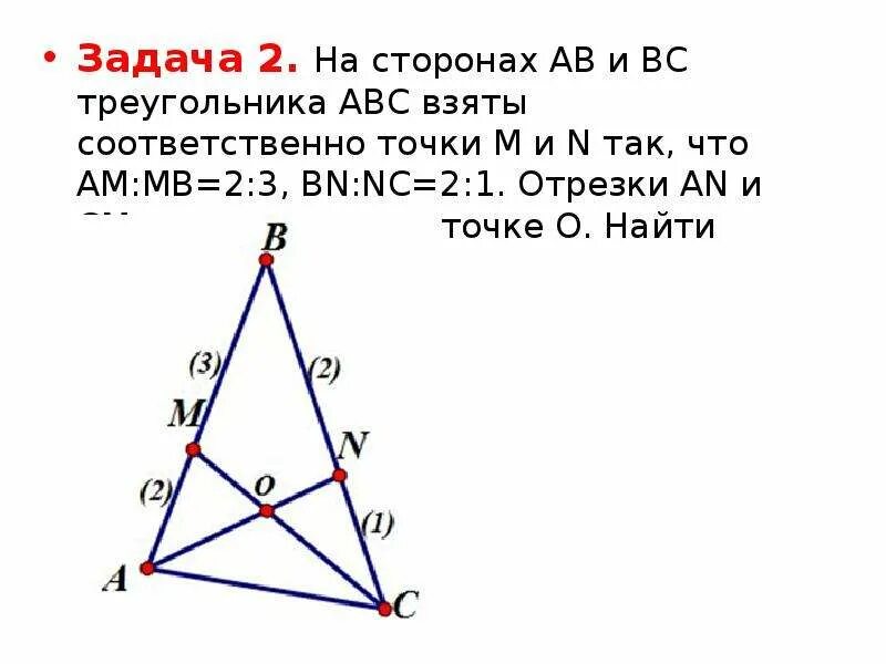 Треугольник со сторонами abc