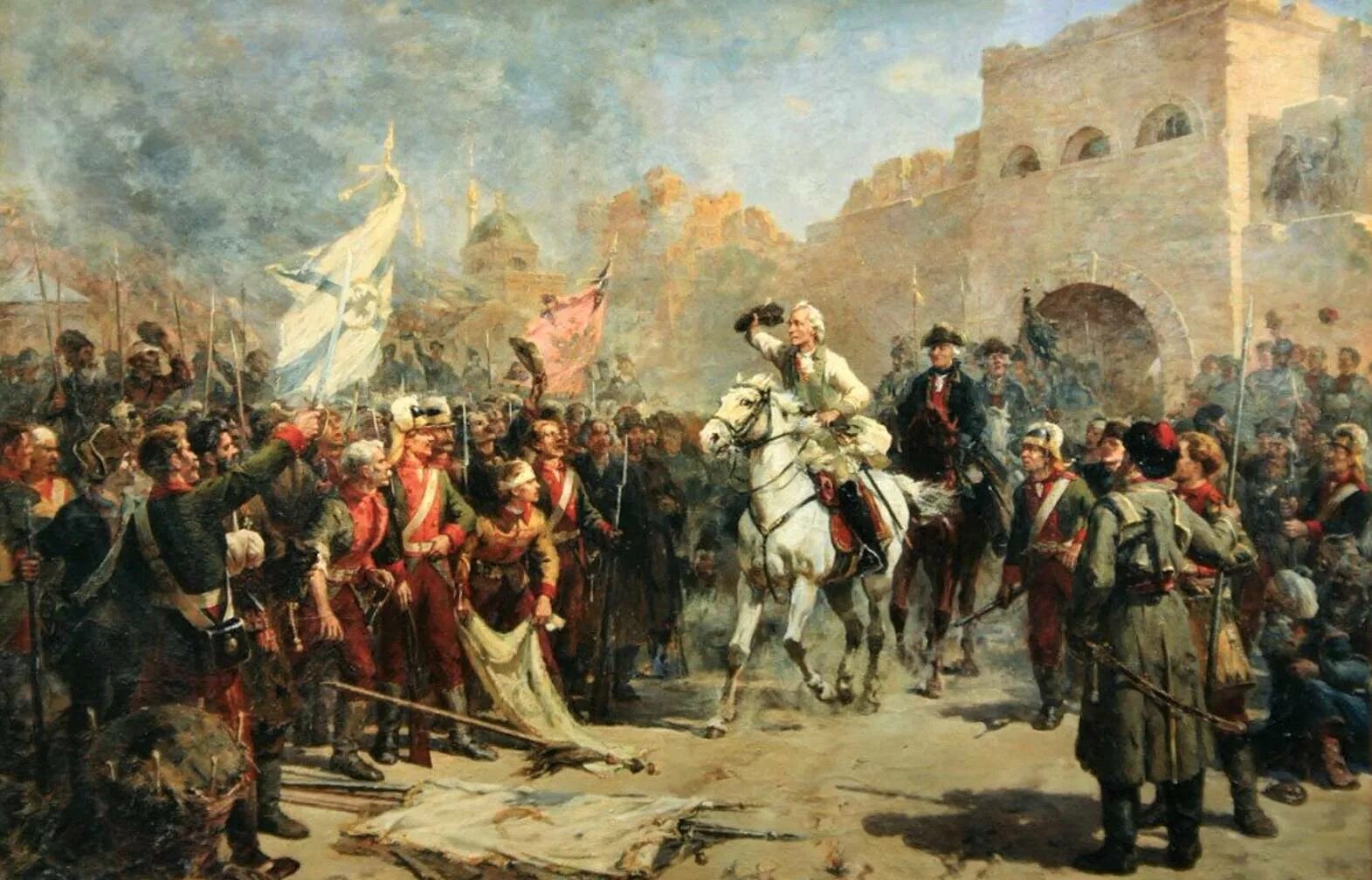 После этого сражения русский полководец. Штурм Измаила 1790 Суворов. Взятие Измаила 1790.