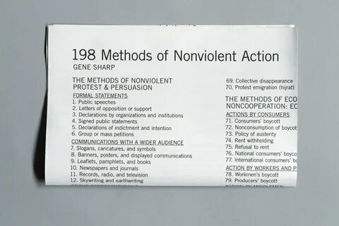 198 методов ненасильственных действий