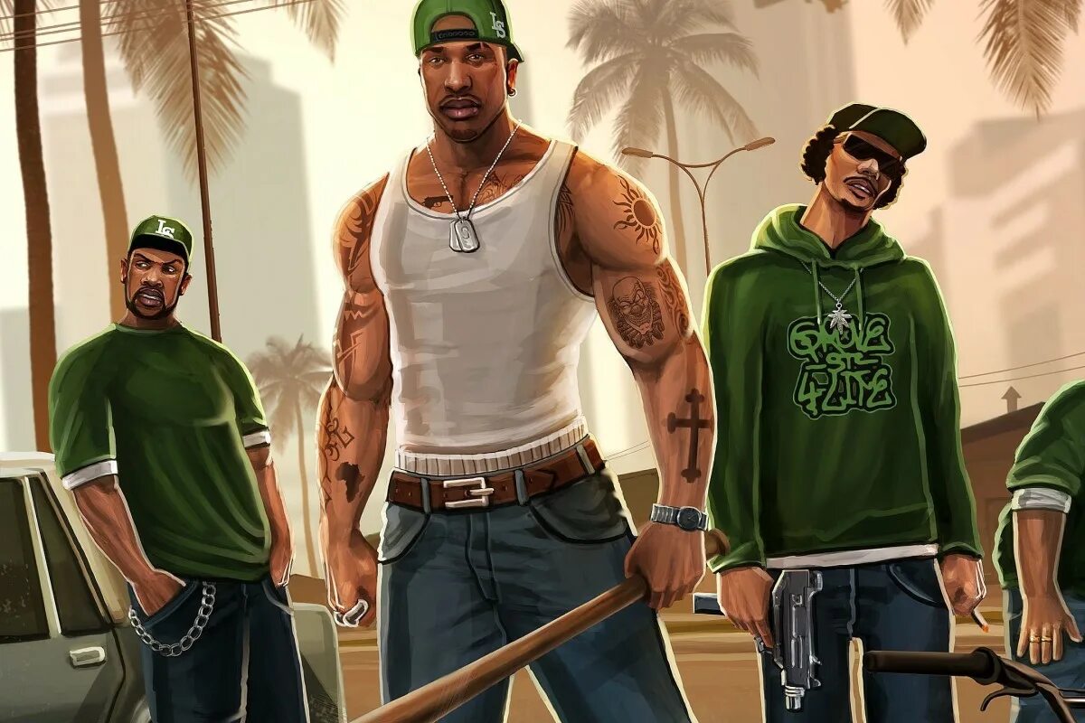 Си-джей, свит, райдер и биг смоук. Sa si sa. Gta 5 сиджей. Сиджей биг смоук и райдер. Sa si sa.