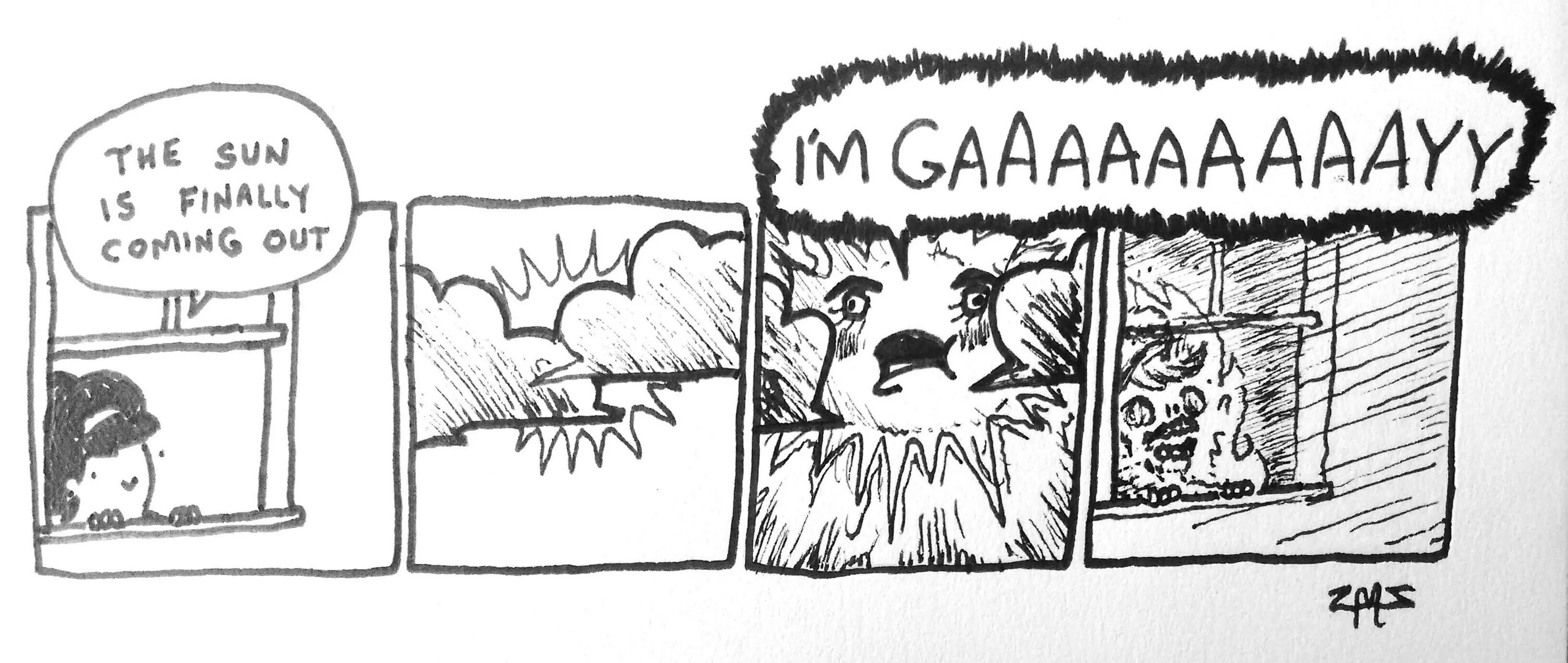 Sun is out
