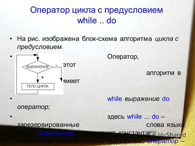 Пример простого цикла