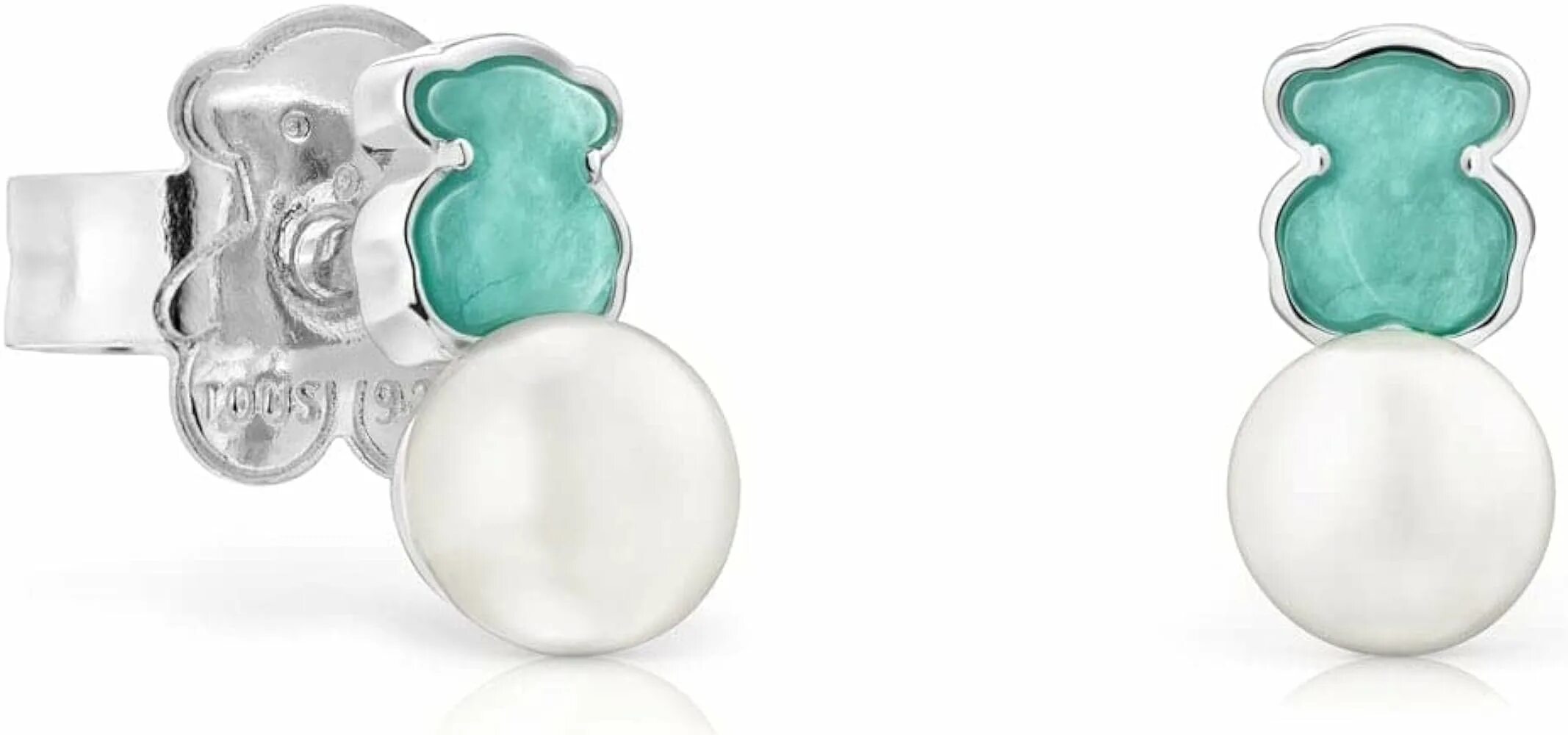 Tous color. Тоус серьги с амазонитом. серьги тоус мишки серебро с жемчугом. серебряные серьги tous color с амазонитом, арт. 815433600. серьги tous color из серебра с кварцем tous 815433610.