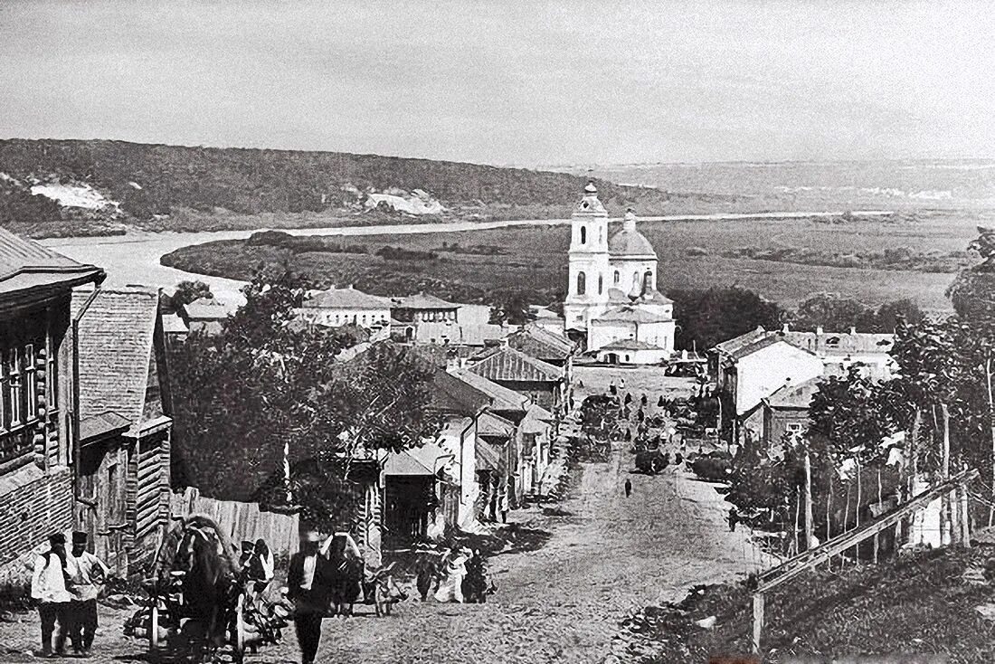 Таруса в 1900. Таруса 1890. Таруса 19 век. Старинный город Таруса.