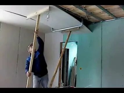 Гипсокартон потолок в одиночку