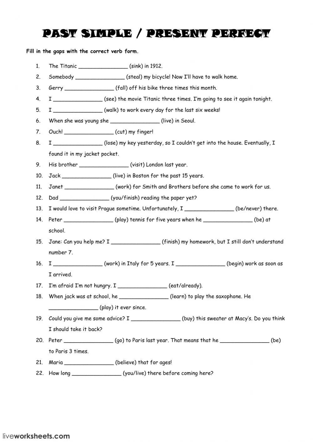 Perfect liveworksheets. Present perfect vs past simple exercise. Present perfect or past simple Worksheets. Present perfect or past perfect Worksheets. Present perfect or past simple exercise.