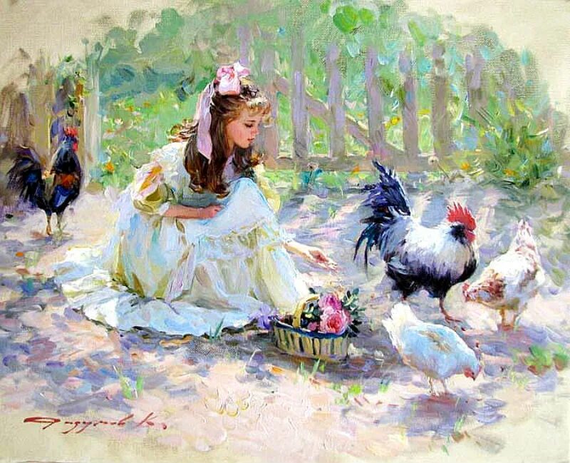 Rosa schweninger картины. художник константин разумов дети. англия. константин разумов художник девочки и курочки. детство.