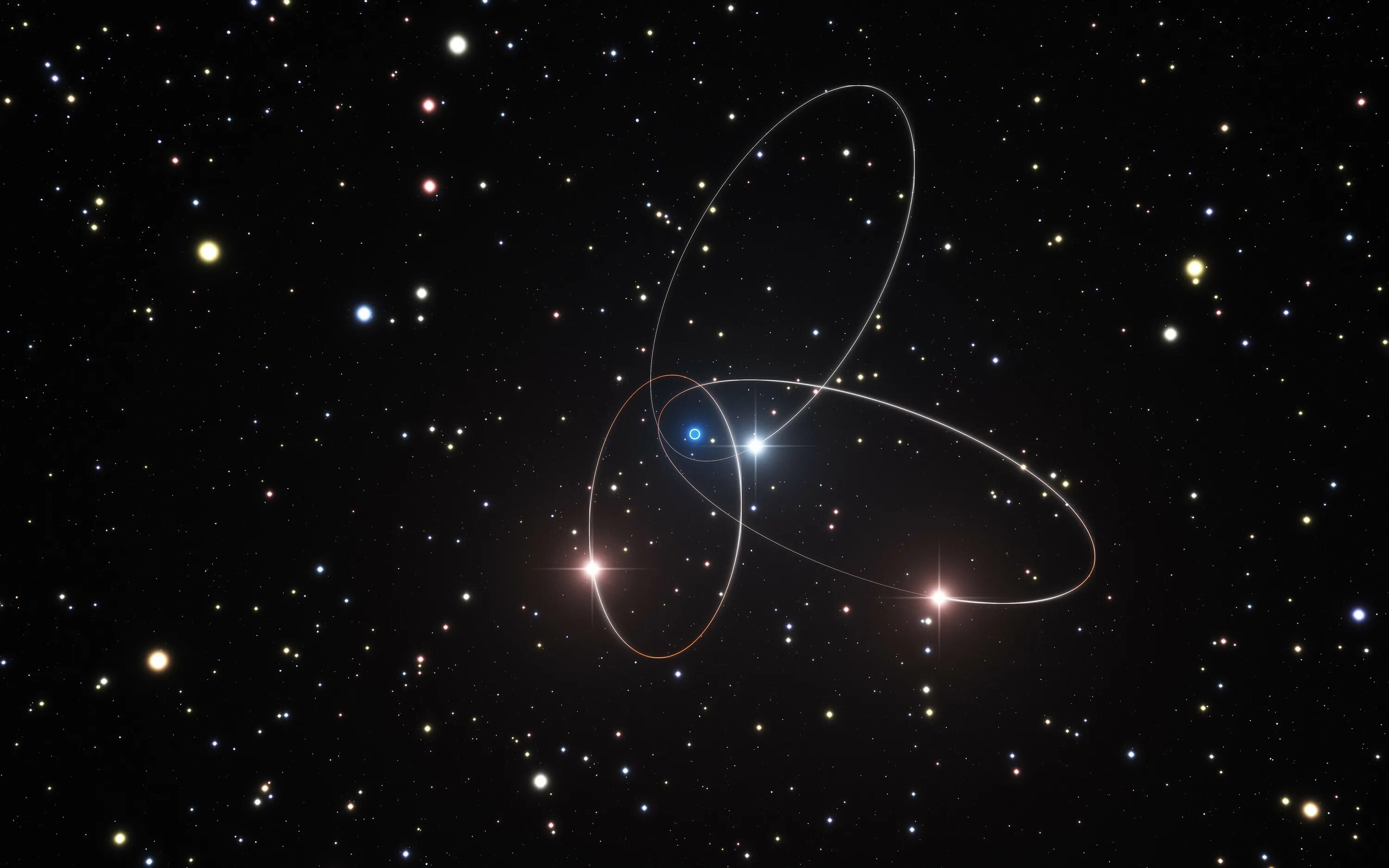 Движение звезд в галактике. Стрелец a* (SGR A*). Сагитариус а чёрная дыра. Космос звезды. Орбита звезды.