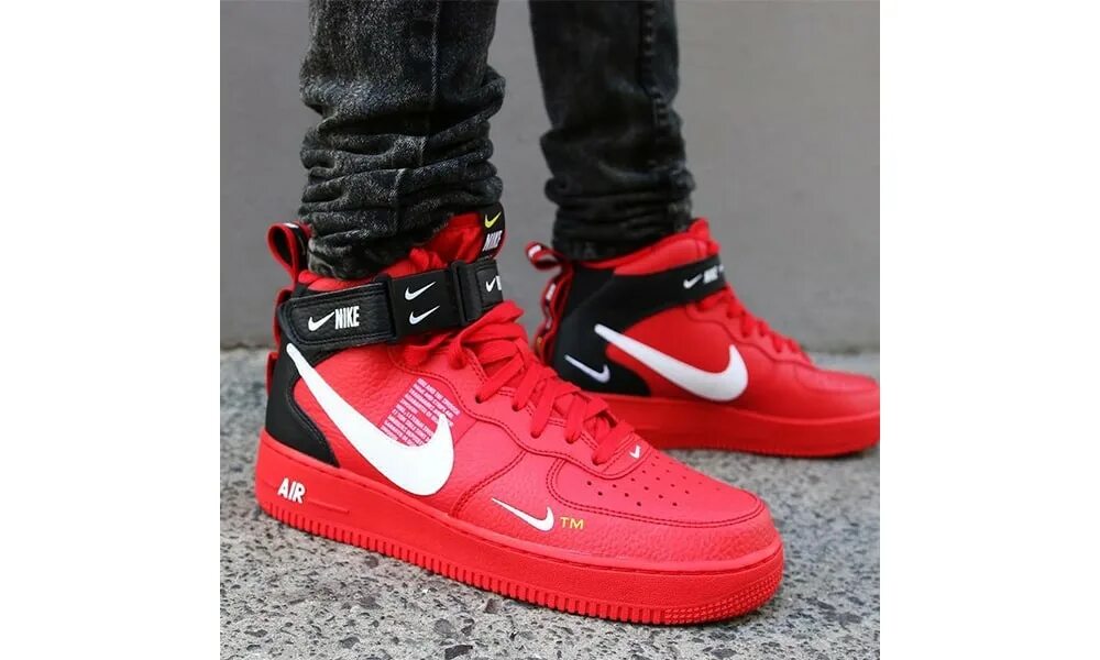 Nike Air Force 1 07 Mid lv8 Red. Nike Air Force 1 Mid 07 lv8 Utility Red. Кроссовки Nike Air force1 Mid. Nike Air Force 1 Mid 07. Кроссовки найк force