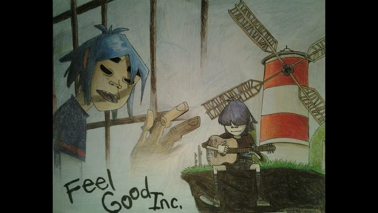 Песня gorillaz feel. Гориллаз Фил. Gorillaz feel good. Gorillaz feel good Inc. Gorillaz feel good Inc обложка.