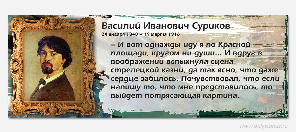 Портрет Сурикова Василия Ивановича. Суриков биография картины.