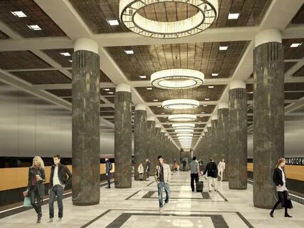 Авиамоторная станция метро большая кольцевая
