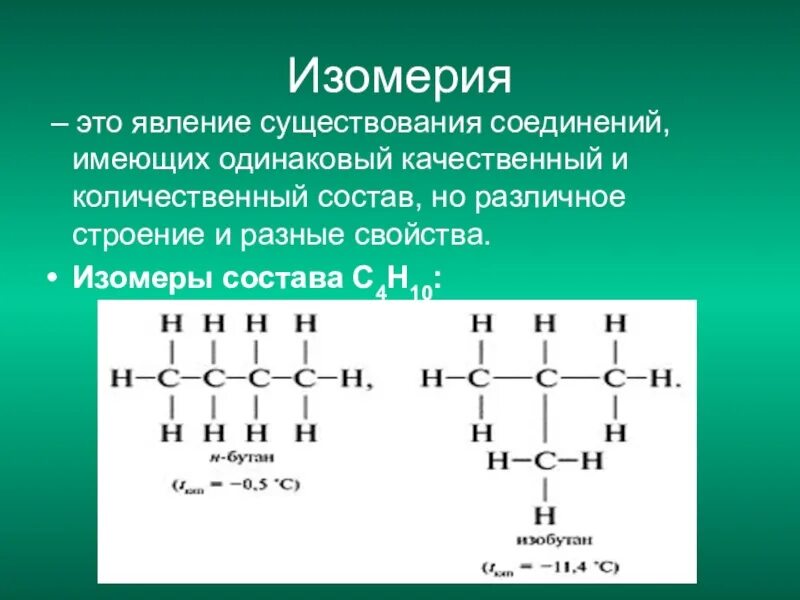 Тема изомерия