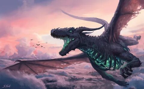 Fantasy art dragon