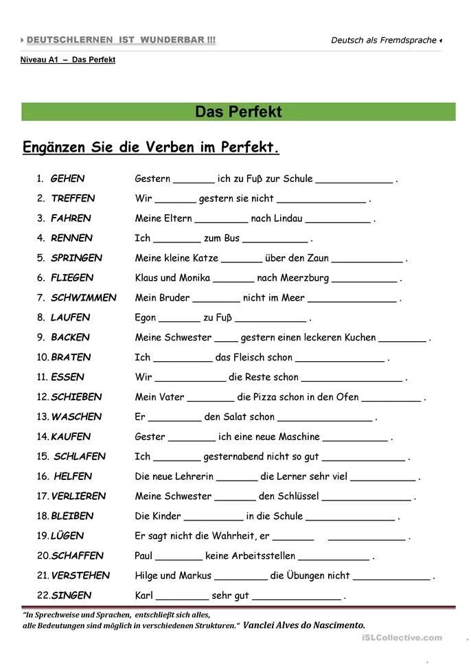 Ist wunderbar
