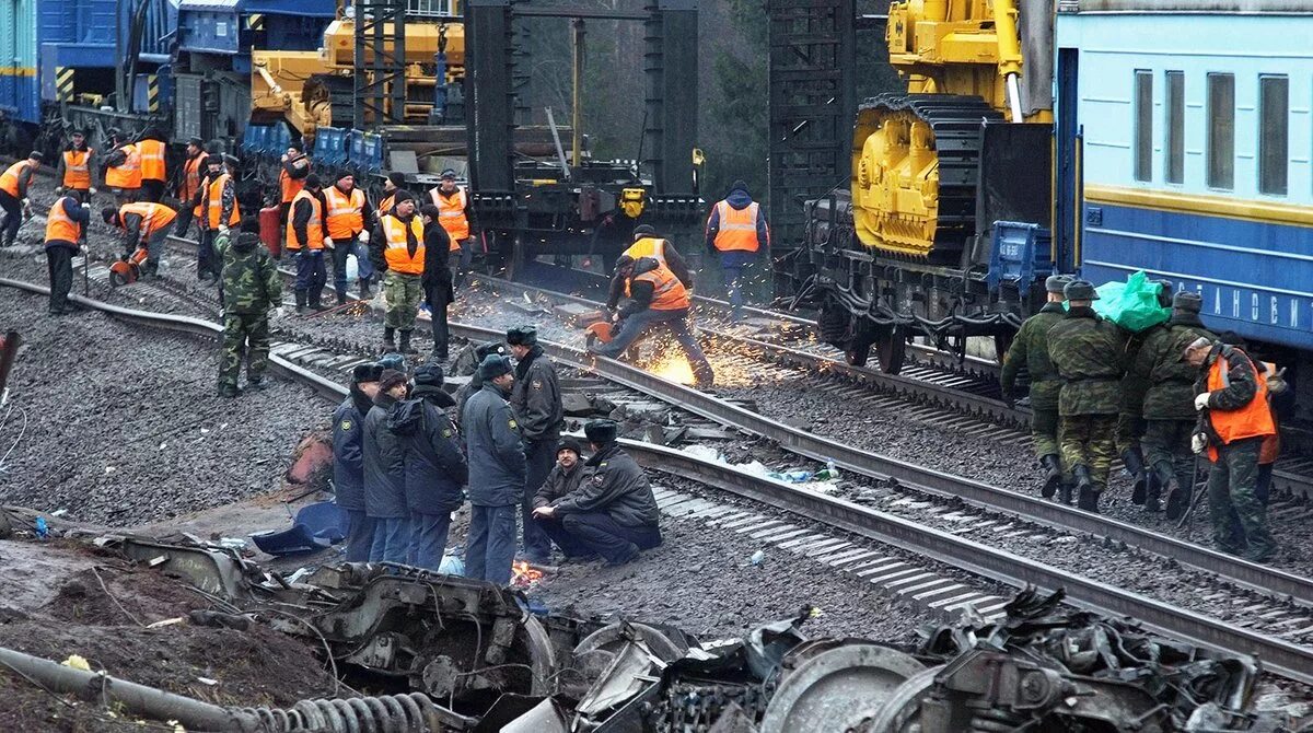 Ситуация на железной дороге. Подрыв Невского экспресса 2009. 27 Ноября 2009 года крушение «Невского экспресса».