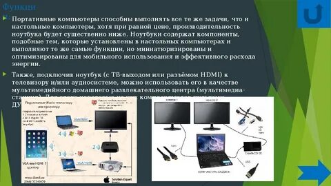 Функции ноутбука