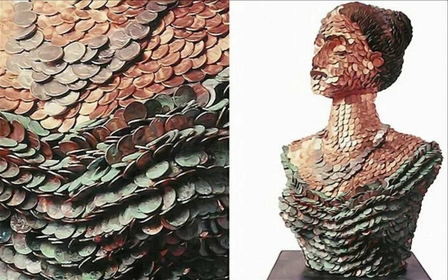 Поделки из мусора. Игрушки из необычных материалов. Скульптуры из разных материалов. Инсталляция из вторсырья. Федерико урибе из карандашей.