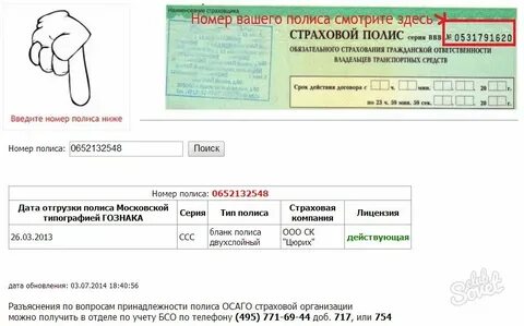 Поиск застрахованных