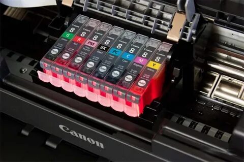 Уровень чернил canon