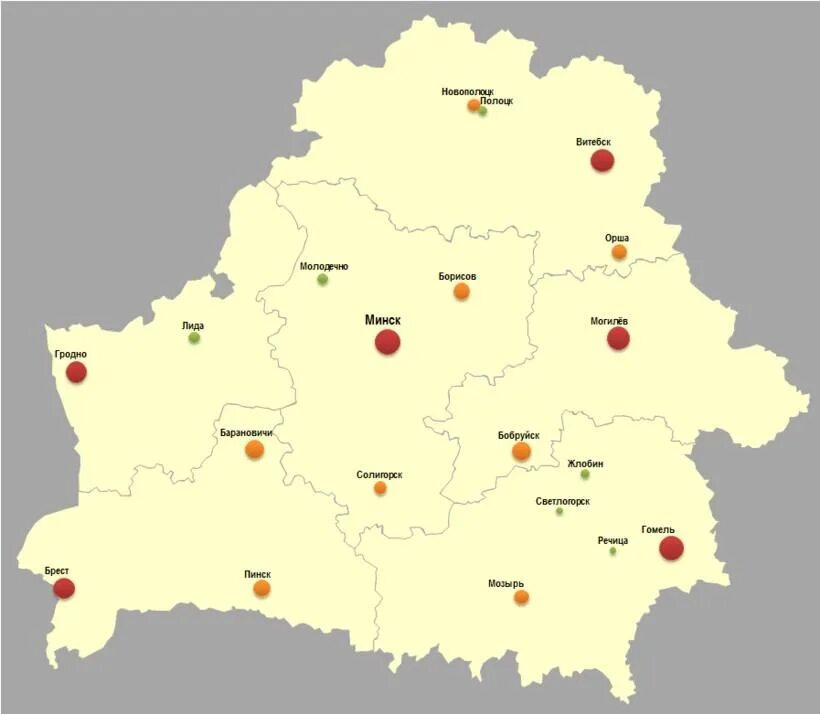 Минской области рб. Карта Беларуси с городами. Крупные города Беларуси на карте. Карта Белоруссии карта Белоруссии. Главные города Белоруссии на карте.