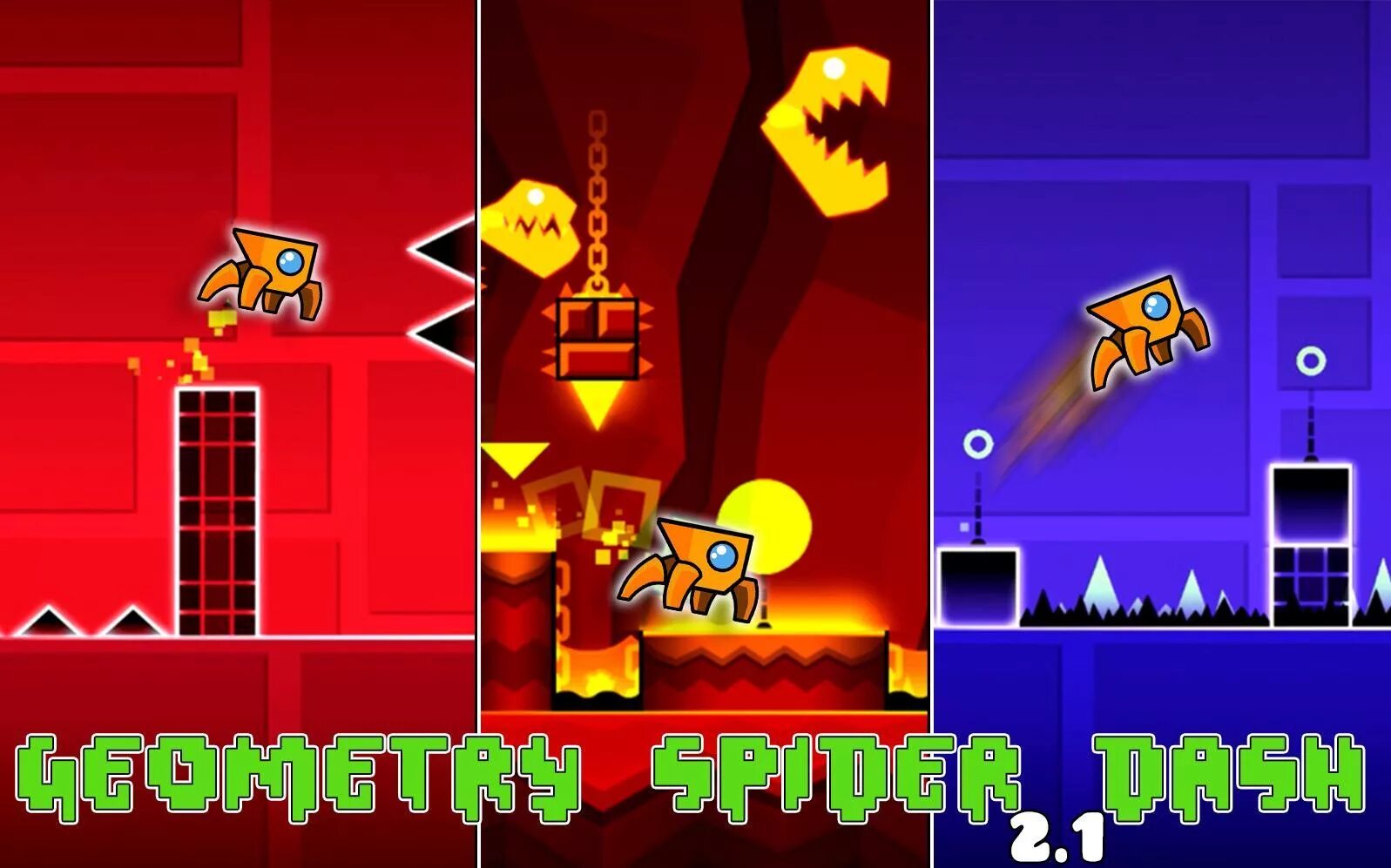 Бесплатный geometry dash на андроид 2.2. Geometry dash паук. геометрия даш спайдер. geometry dash spider горилла. золотой паук в геометри даш.