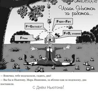 Закон ньютона прикол