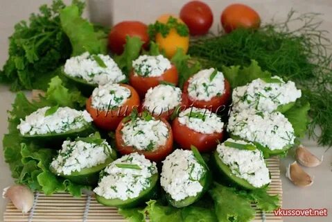 Закуска из творога с чесноком и зеленью