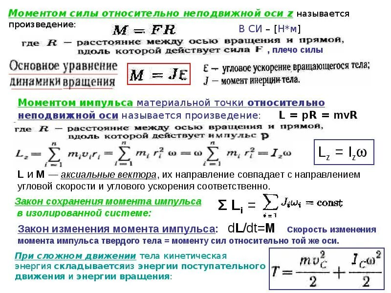 Механический момент импульса формула. Момент импульса твёрдого тела через угловую скорость. Момент инерции тела относительно оси. Момент импульса и момент инерции.