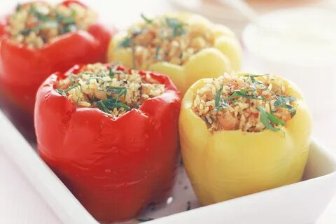 Перец фаршированный на заморозку с мясом