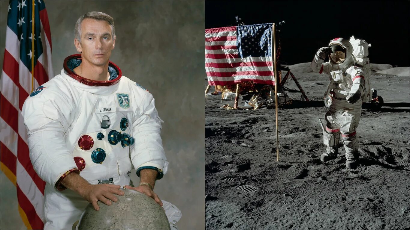 Neil armstrong moon. Юджин Сернан астронавт. Аполлон 17 Юджин Сернан. Юджин Сернан и Харрисон Шмитт. Юджин Сернан на Луне.