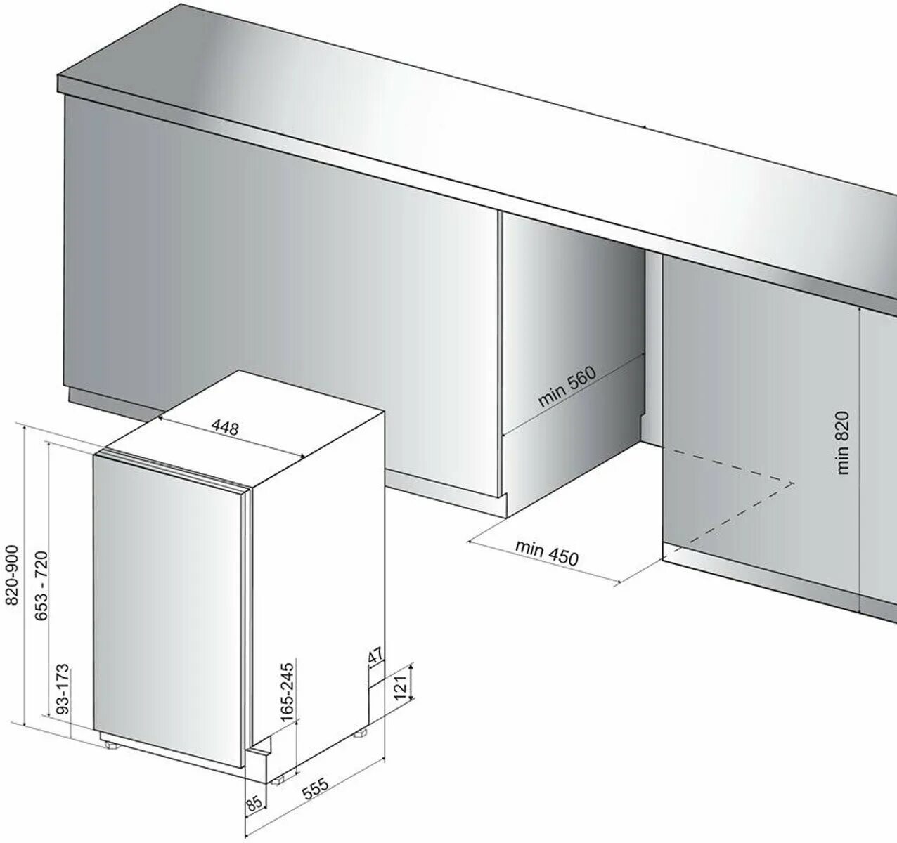 Посудомоечная машина hansa zim 436 eh. 0266. 0 v схема встраивания. Габариты посудомоечной машины встраиваемой 45. Стандартные посудомоечные машины.