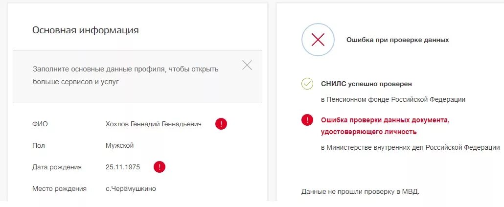 Ошибка при создании дела госуслуги. Ошибка при проверке данных. Ошибка на госуслугах. Проверка на ошибки. Ошибка данных в госуслугах.