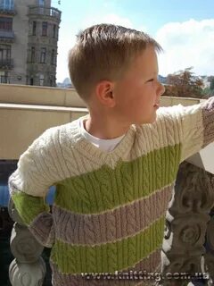 Мальчика 10 лет спицами