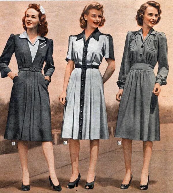 Pin by Vintage Ocelot on Style 1940s fashion, Vintage fashion, 1940 style