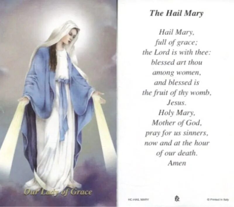 Аве на латыни. Молитва авимария. The Hail Mary (Prayer).