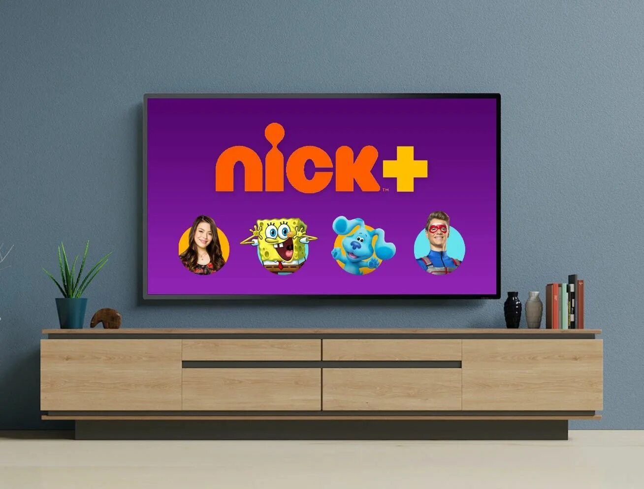 Add nick. Nick+ logo.