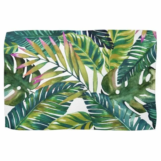 Tropical shop. Вышивка крестом тропические растения. Набор для вышивания тропические растения. Двухцветный принт листья тропические крестиком. Полотенце с тропическими листьями.