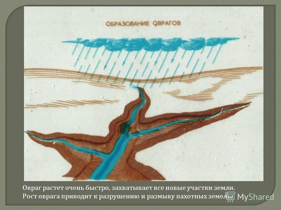 Как образуются овраги 3 класс окружающий мир
