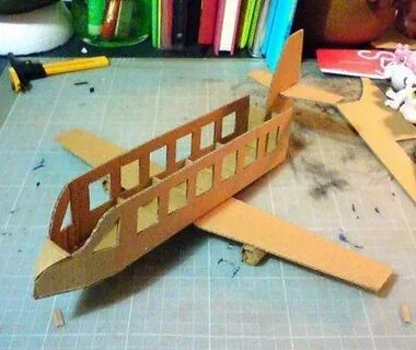 Размеры самолета из картона