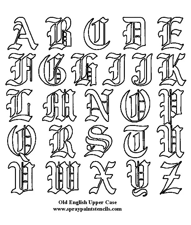 Шрифты eng