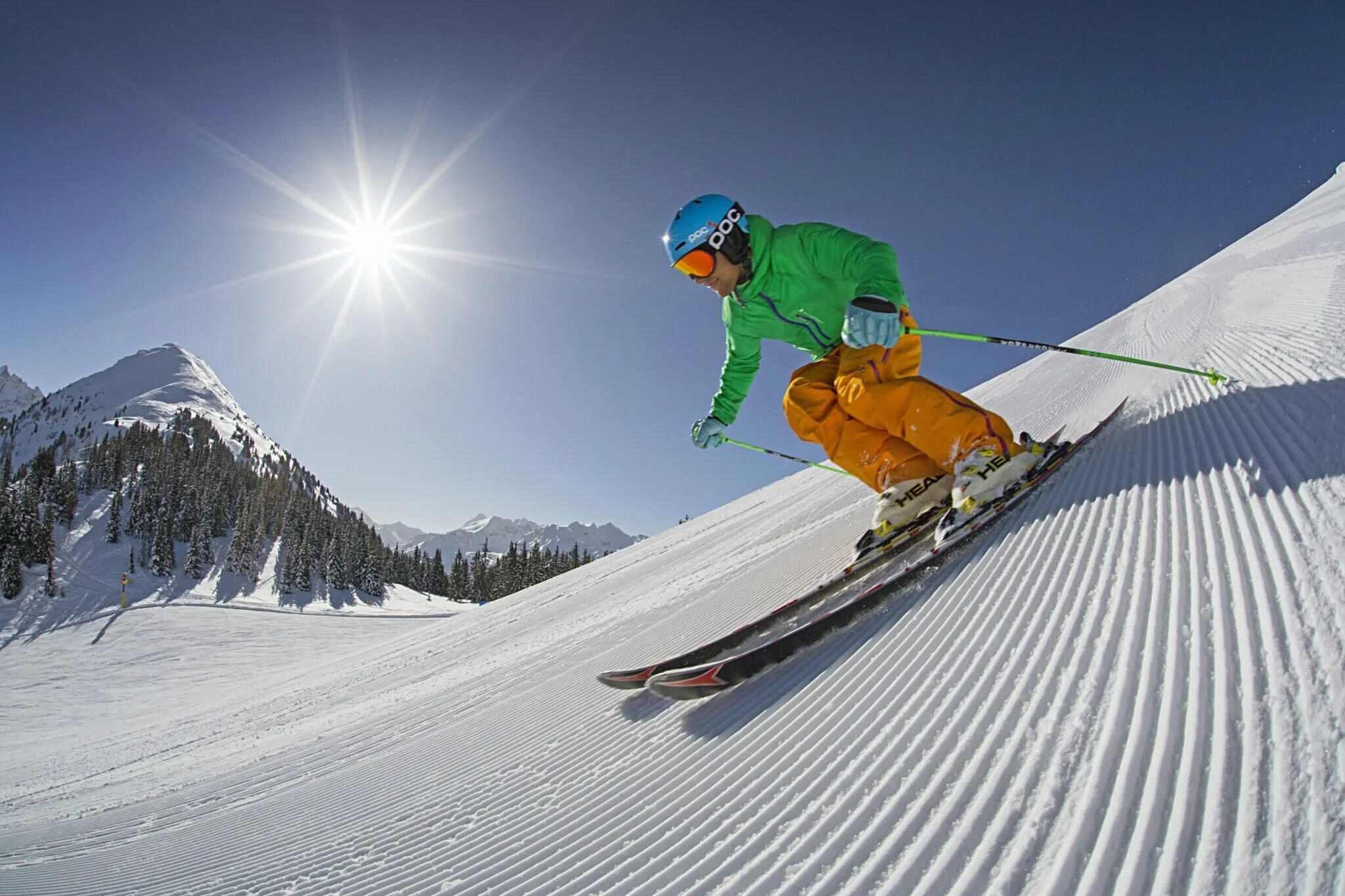 High skiing