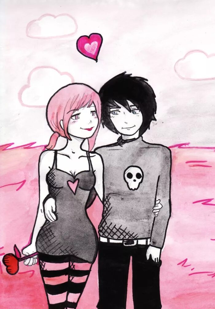 Люблю эмо. Люблю эмо. Аниме эмо любовь. Картины эмо. Эмо рисунки любовь.