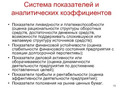 Аналитических коэффициентов