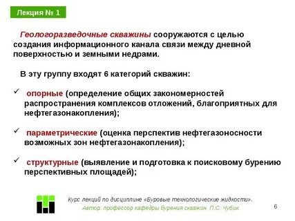 Категории скважин