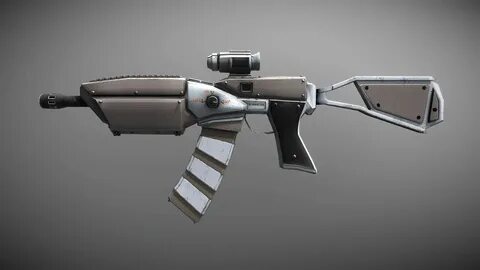 3d model gun