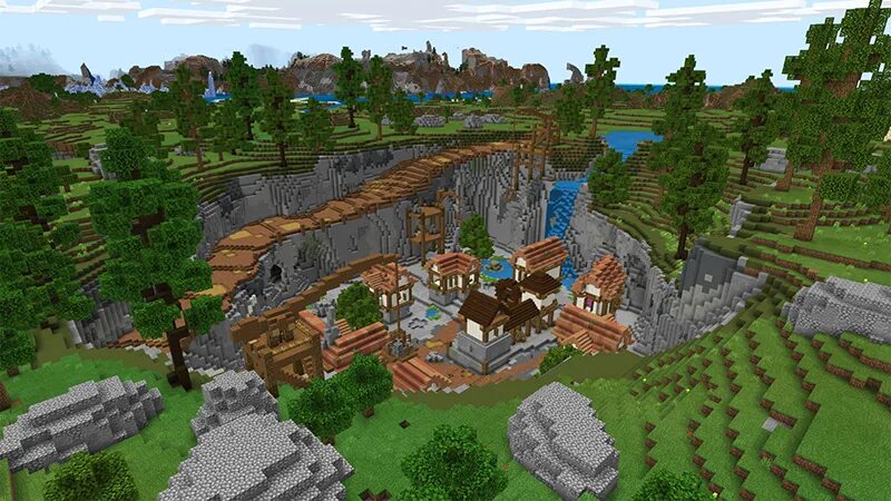 Mining town. Minecraft marketplace.