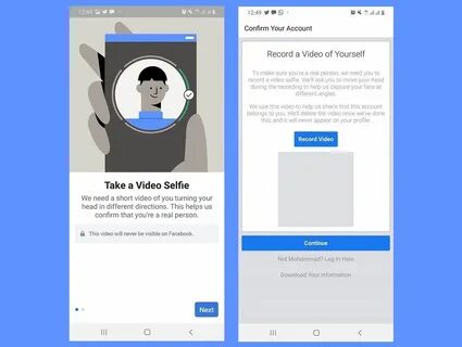 Facebook will now Require you to Create a Video Selfie for Identity Verification