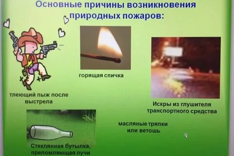 Причина пожаров человеческий фактор